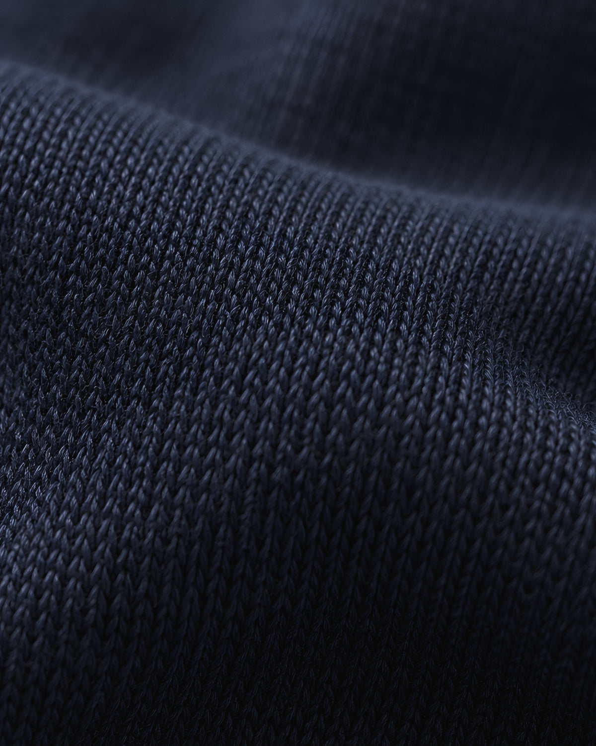 cotton jersey close-up, dark blue